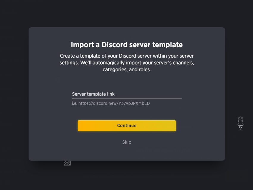 Minecraft Server Discord Template / Minecraft server template built by