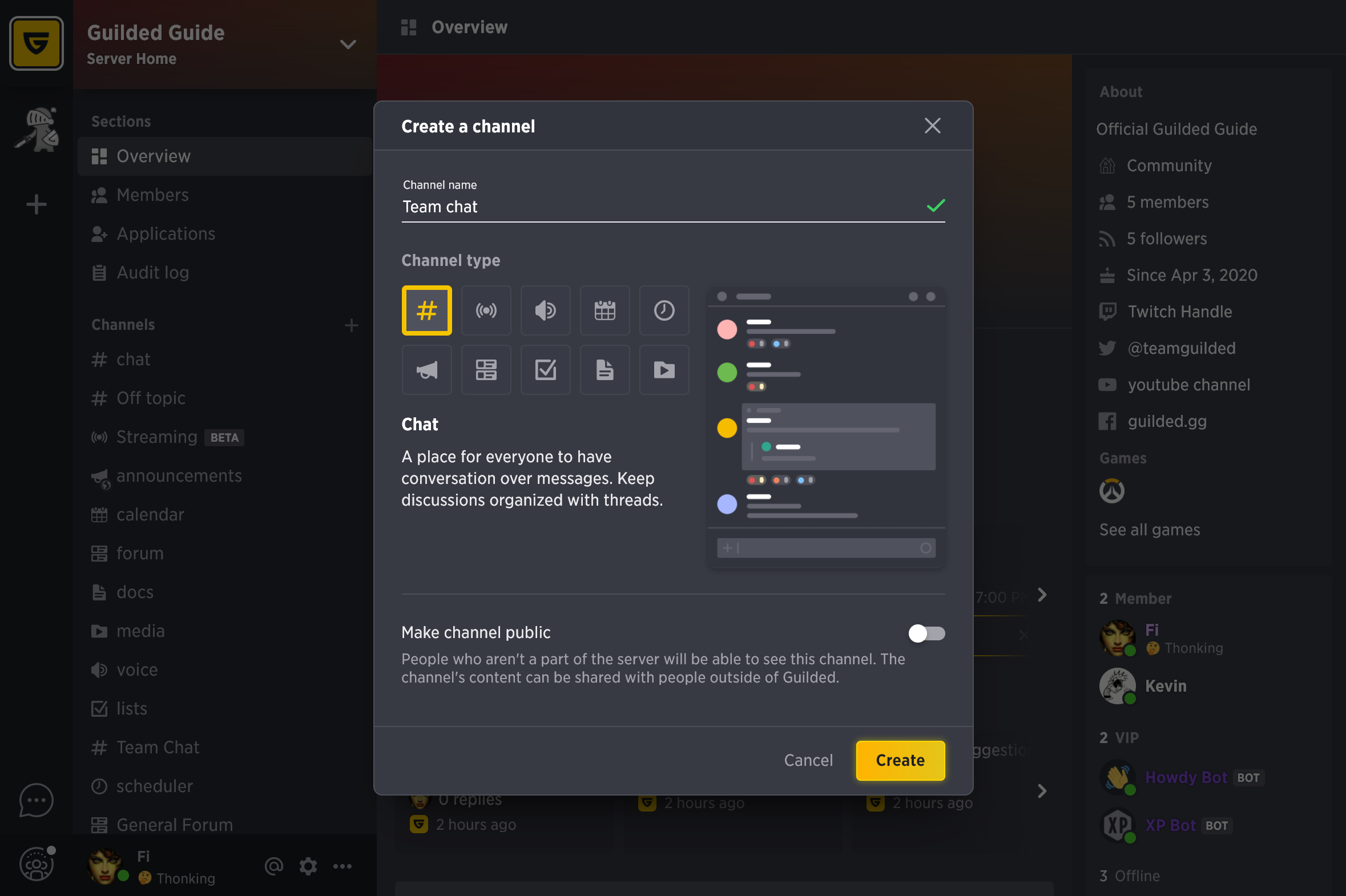 Server Categories – Discord