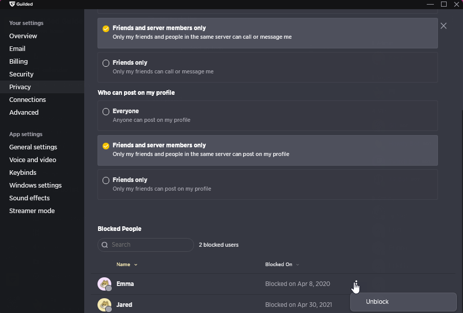 Important - Setting Your Privacy Settings On Discord 