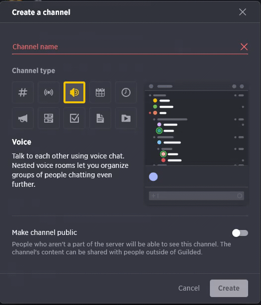 create a discord server GIF ad