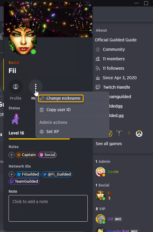 How to change your nickname on Discord